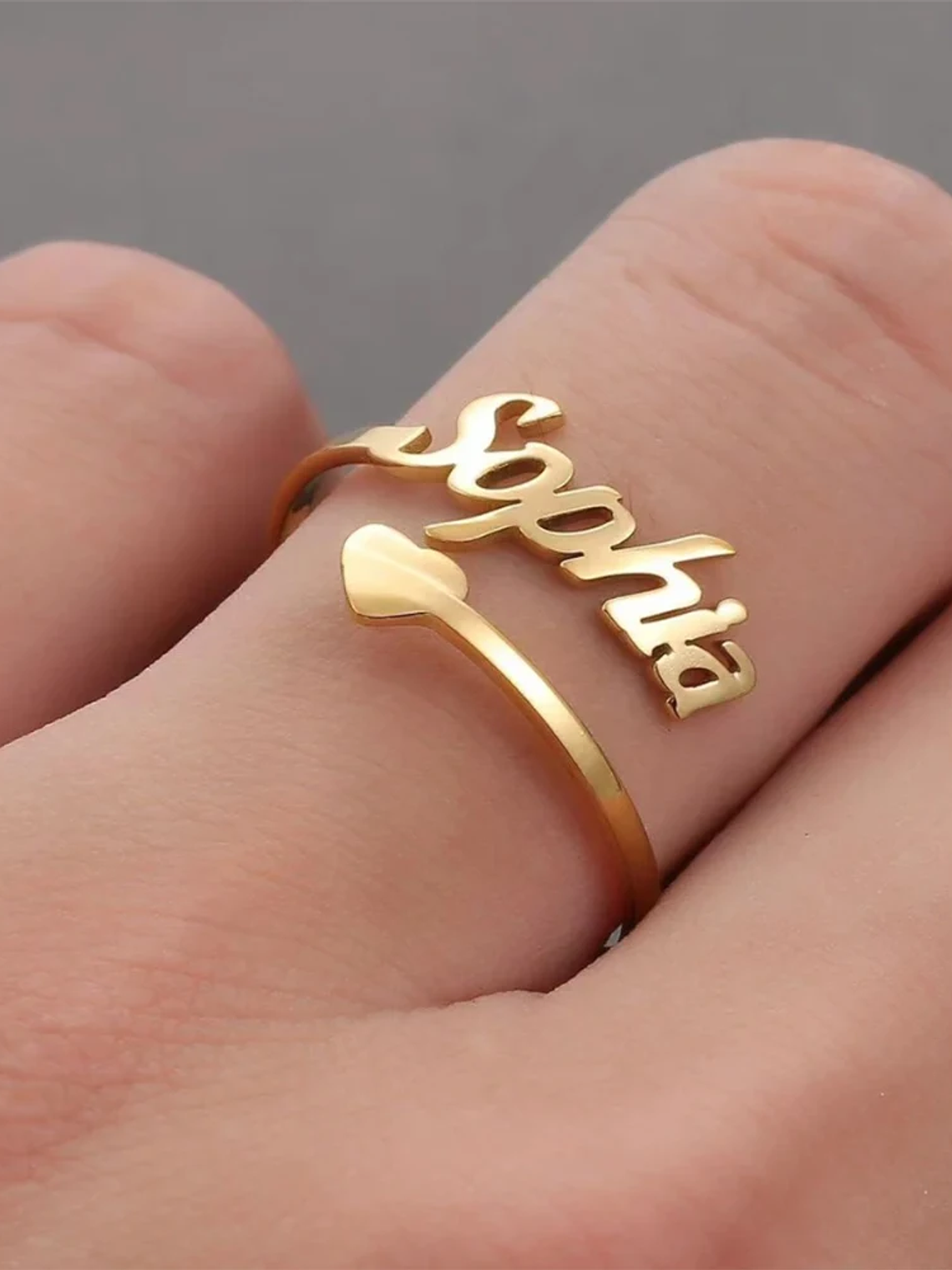 Anillo personalizado con nombre 1