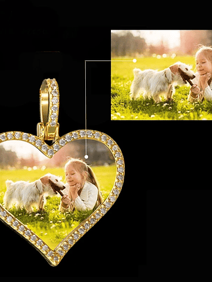 Collar con foto Corazón