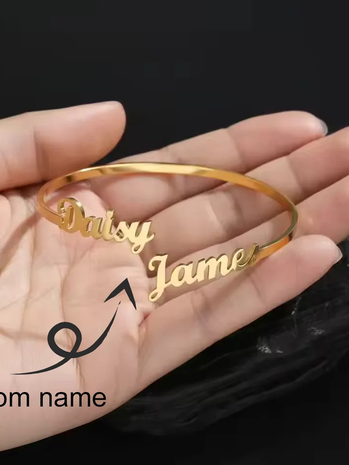 Pulsera de mujer con nombre personalizado 1