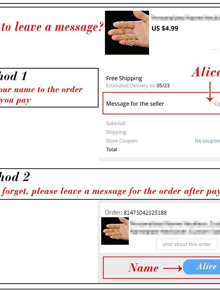 Pulsera de mujer con nombre personalizado 6