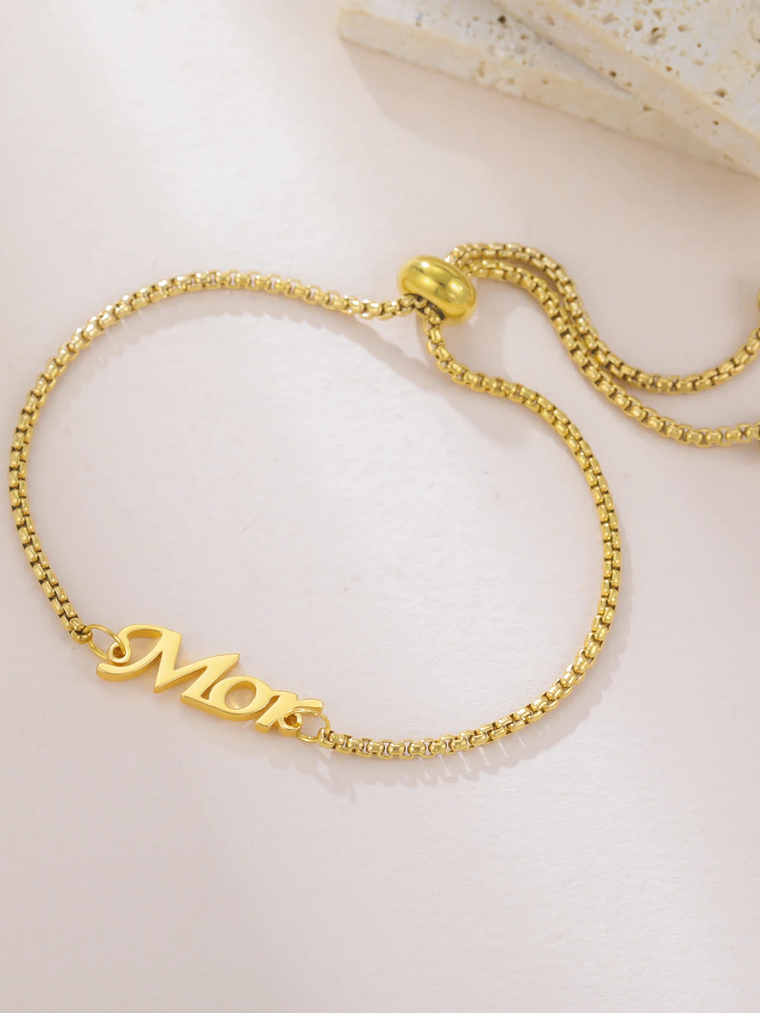 Pulsera con cadena y nombre 2