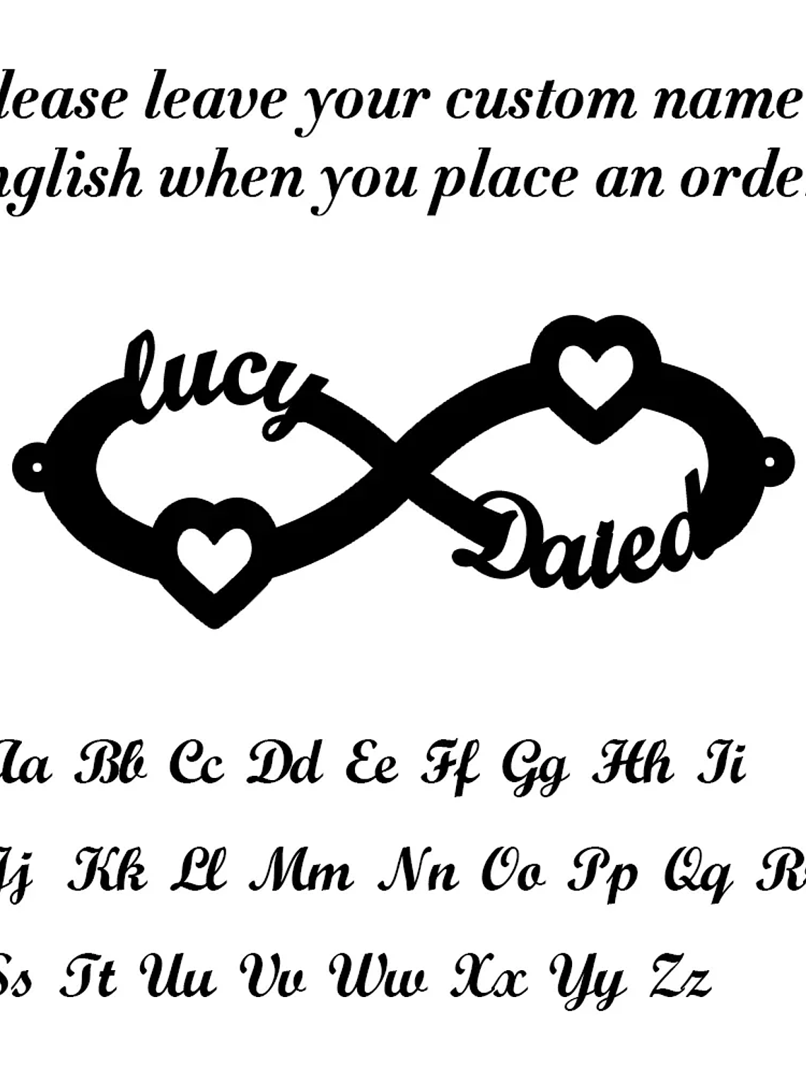 Pulsera con cadena y nombre 9