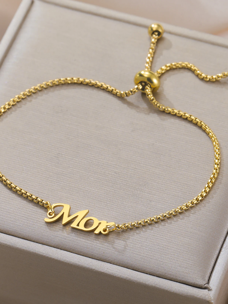 Pulsera con cadena y nombre 32