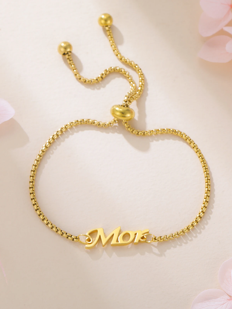 Pulsera con cadena y nombre 33