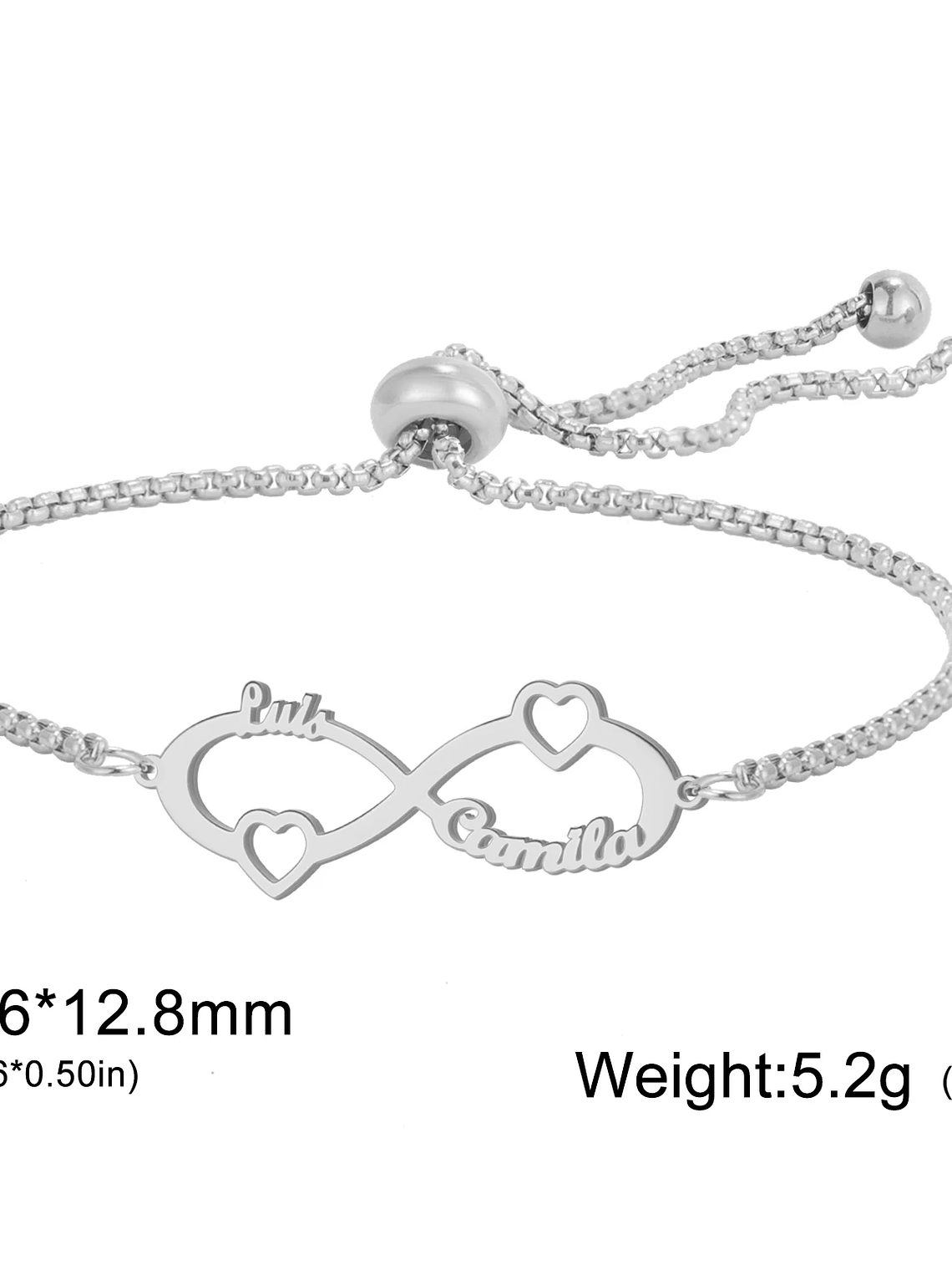 Pulsera con cadena y nombre 37