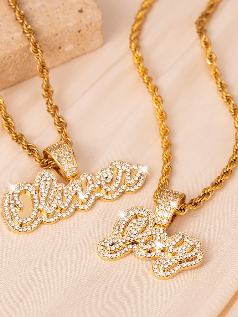 Cadena con nombre personalizado y brillo 1