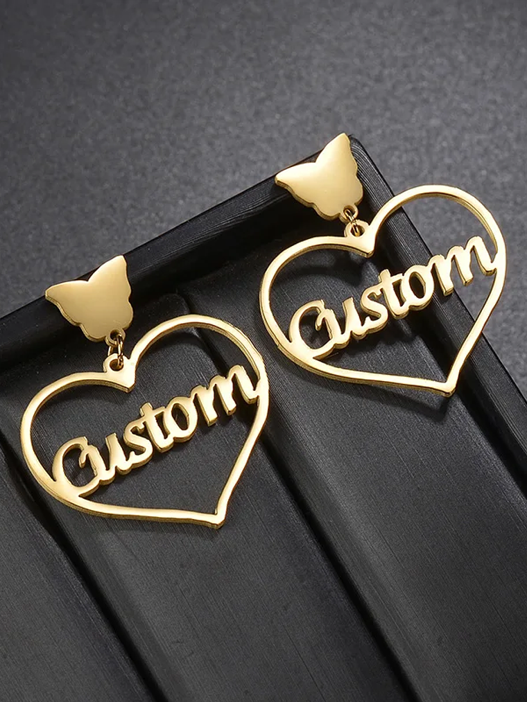 Pendientes con nombre diferentes diseños 6