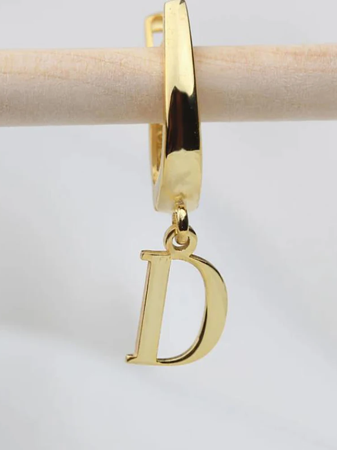 Aro con letra colgante 6