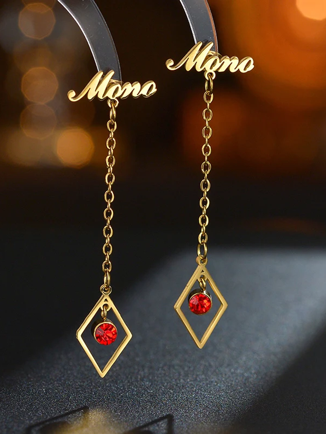 Pendientes con nombre diferentes diseños 9