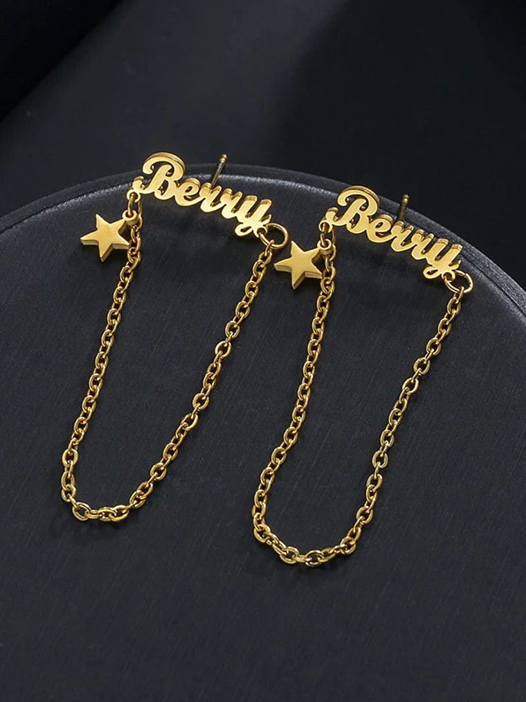 Pendientes con nombre diferentes diseños 12