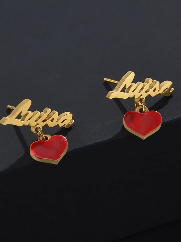 Pendientes con nombre diferentes diseños 14