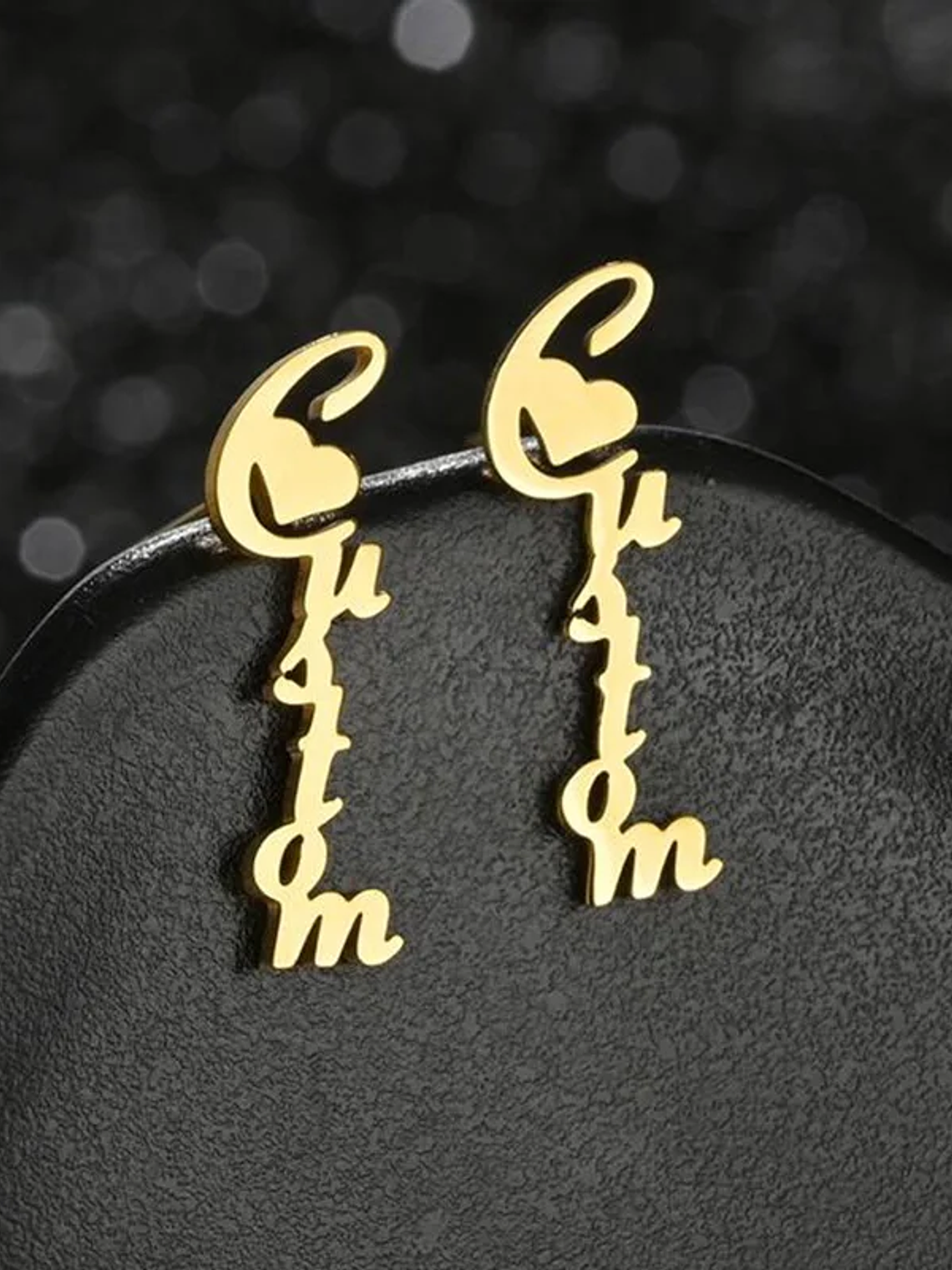 Pendientes con nombre diferentes diseños 16