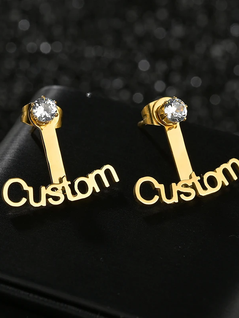 Pendientes con nombre diferentes diseños 17