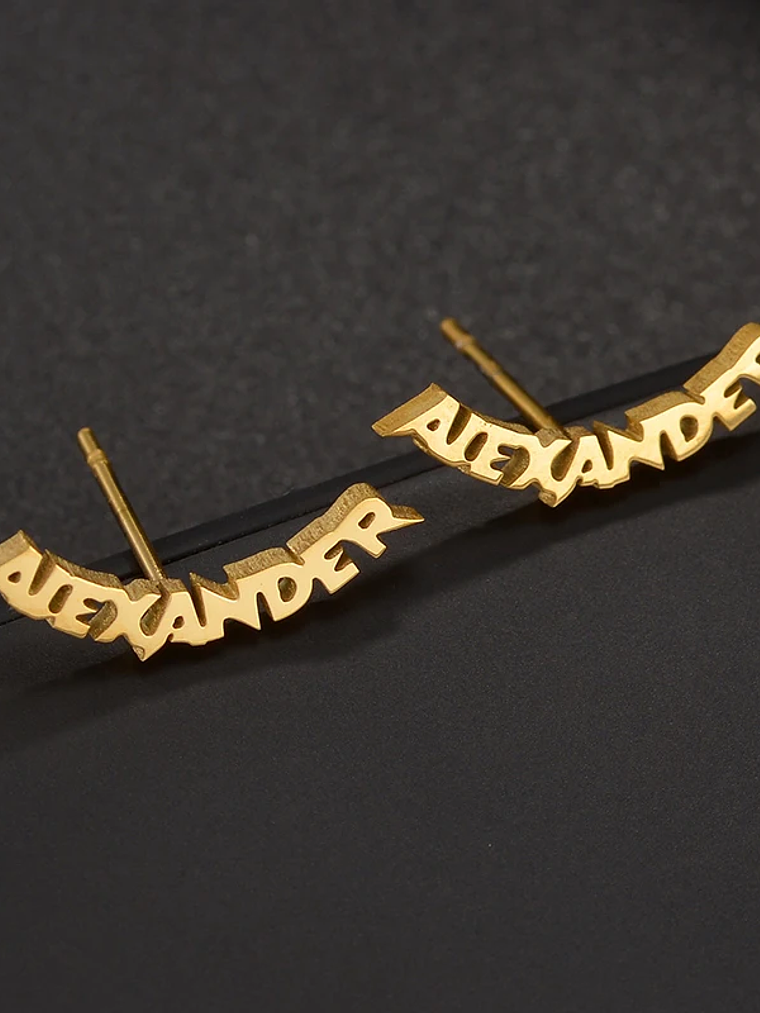 Pendientes con nombre diferentes diseños 23