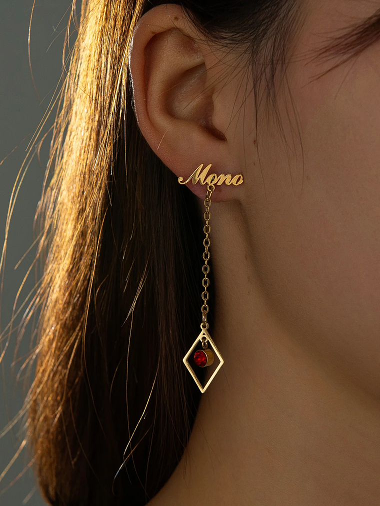 Pendientes con nombre diferentes diseños 24
