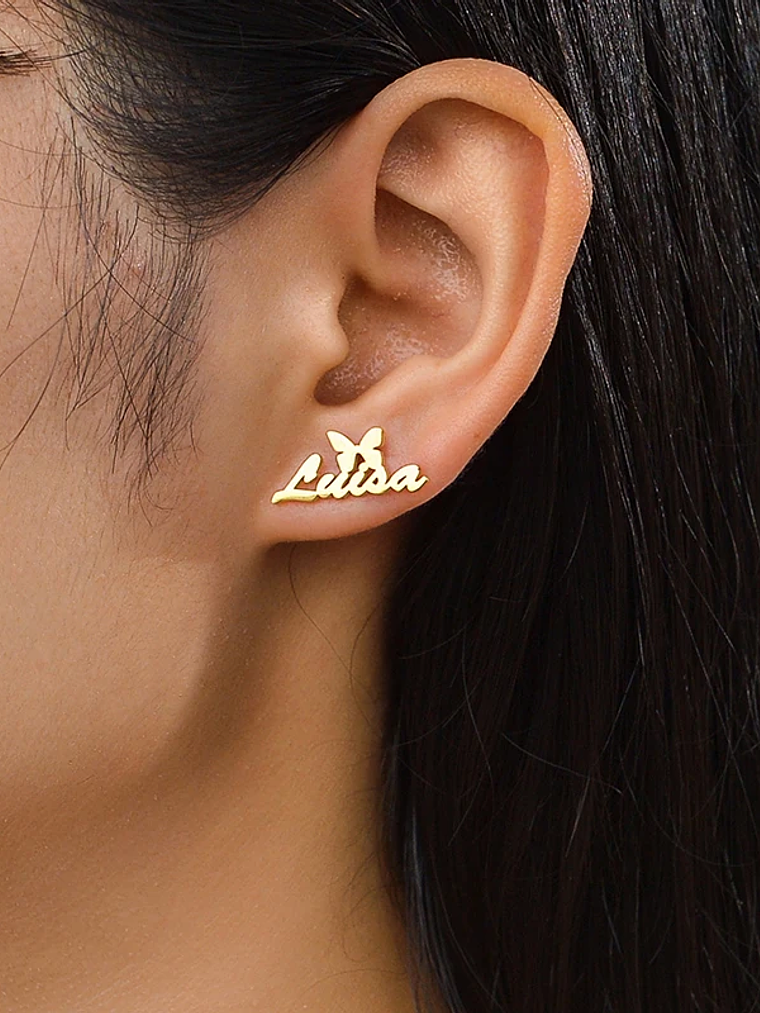 Pendientes con nombre diferentes diseños 25