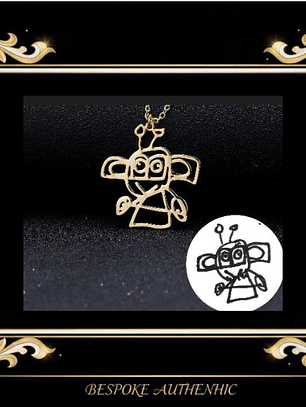 Collar de dibujo personalizado para niños