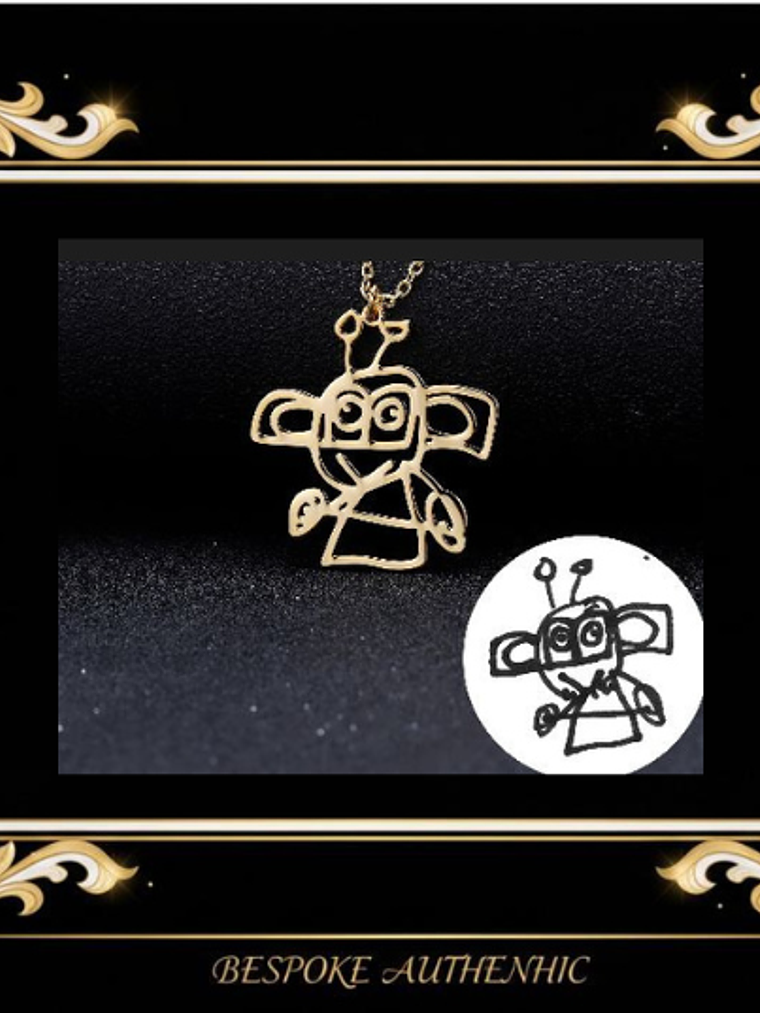 Collar de dibujo personalizado para niños 1