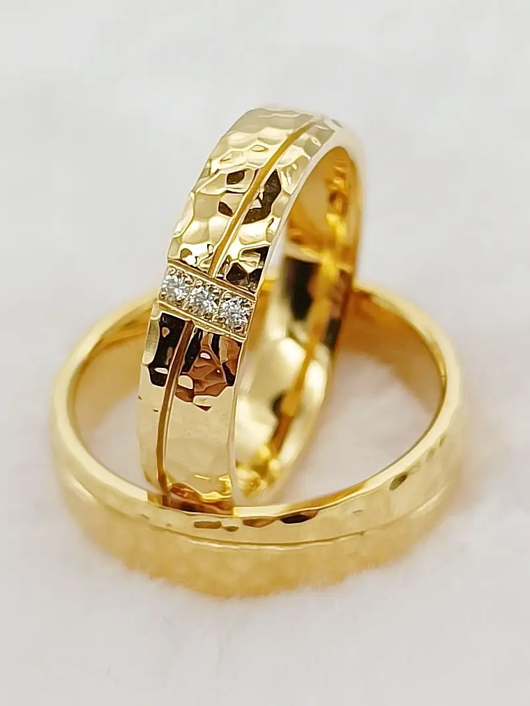 Conjuntos de anillos de boda para hombres y mujeres, 1