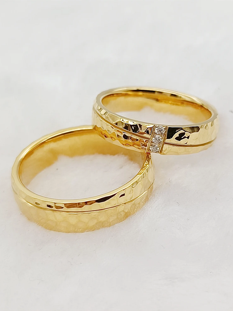 Conjuntos de anillos de boda para hombres y mujeres, 3