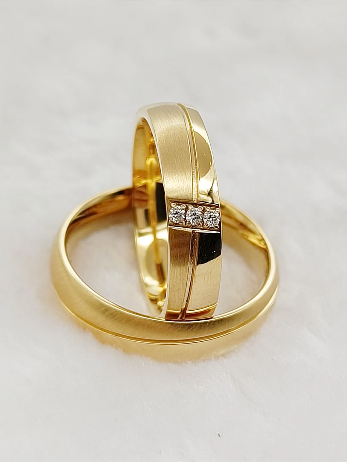 Conjuntos de anillos de boda para hombres y mujeres, 7