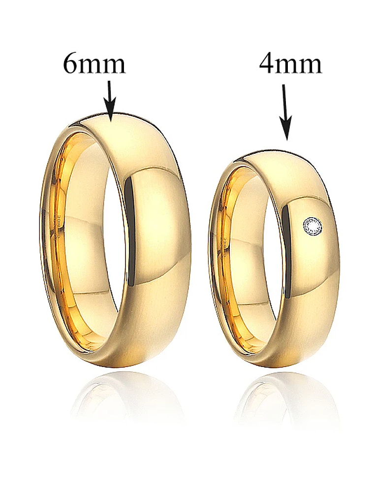 Conjuntos de anillos de boda para hombres y mujeres, 9