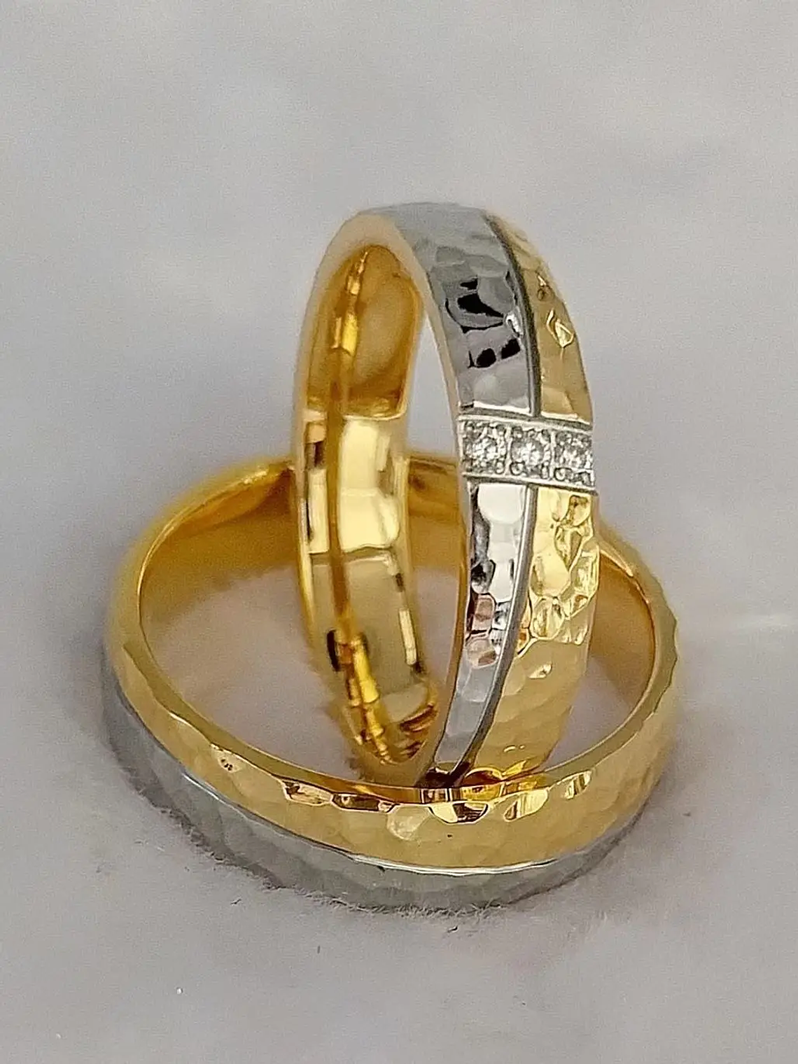 Conjuntos de anillos de boda para hombres y mujeres, 11