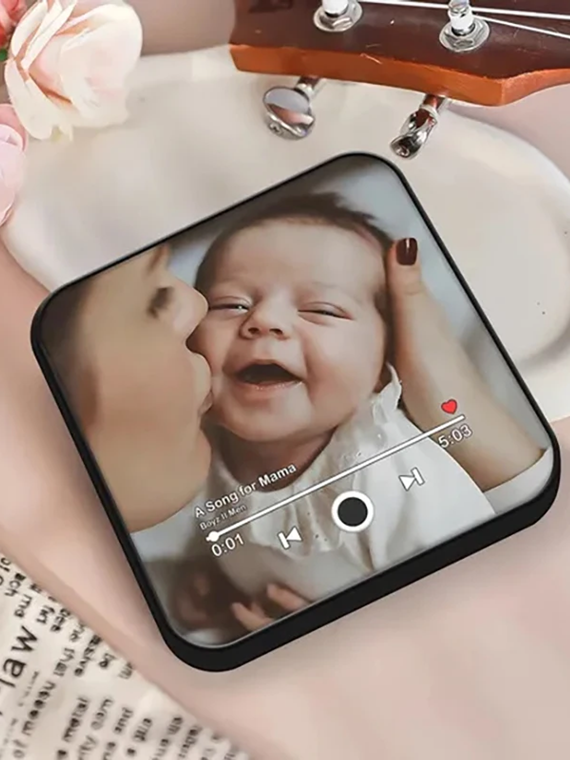 Imán de nevera personalizado con foto de música para mamá  3
