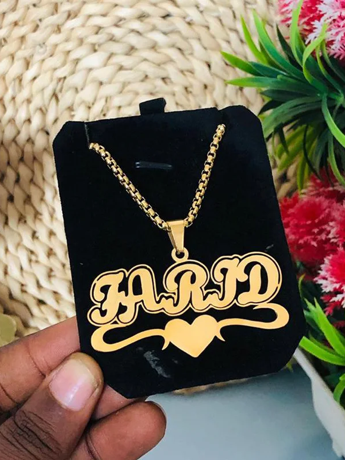 Collar de gran tamaño estilo cubano personalizado 6