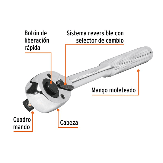 Chicharra Acero Cromo Vanadio 1/2  TRUPER