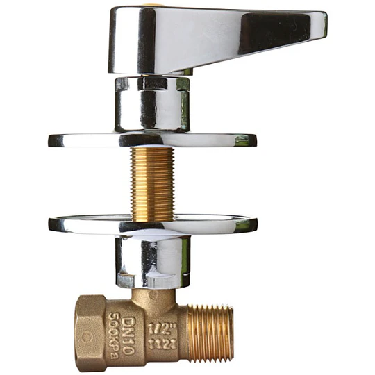 Llave de Gas Encimera Cromada Montaje Rápido