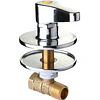 Llave de Gas Encimera Cromada Montaje Rápido