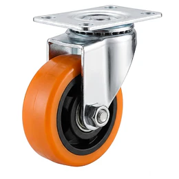Rueda Giratoria 3" Naranja Jaque