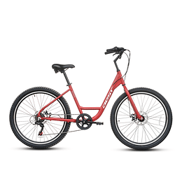 BICICLETA URBANA BEST CITY 26" ALUMINIO 6V  - ROJO