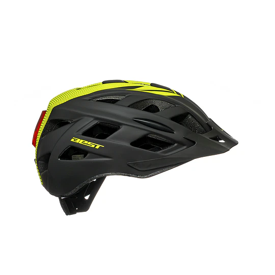 Casco Best Matte Con Luz Trasera 