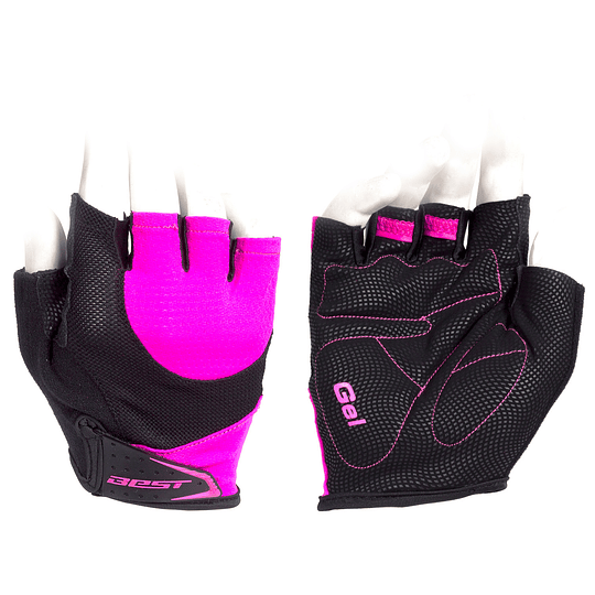 Guantes Cortos Dama Best Sb-01-8518 Fucsia Talla L