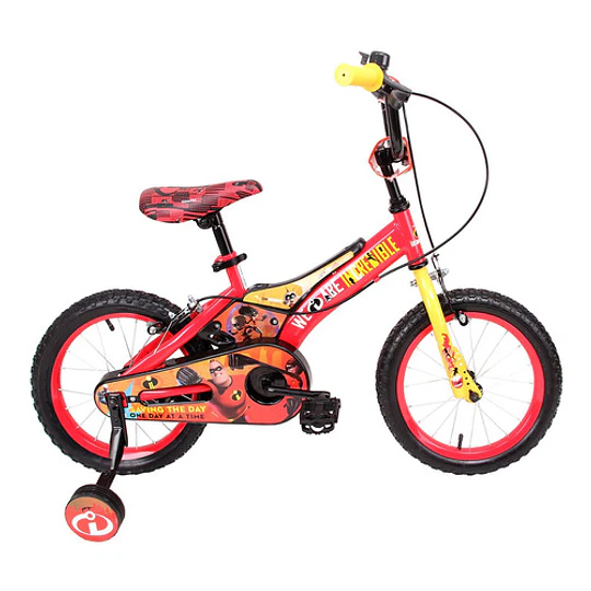 Bicicleta Disney De Niño Increibles Aro 16 Rojo