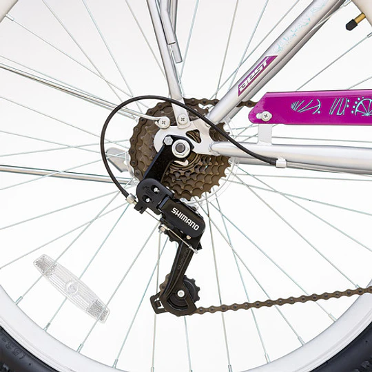 Bicicleta Best De Dama Branta City Aro 26  Plateado/morado