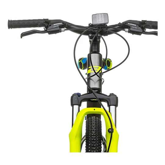 Bicicleta Best Legion De Aluminio Aro 24  Gris/amarillo Neon