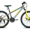 Bicicleta Best Legion De Aluminio Aro 24  Gris/amarillo Neon