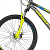 Bicicleta Best Legion De Aluminio Aro 24  Gris/amarillo Neon