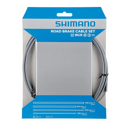 Set De Cables De Freno De Ruta Shimano Gray Con Sil-tec