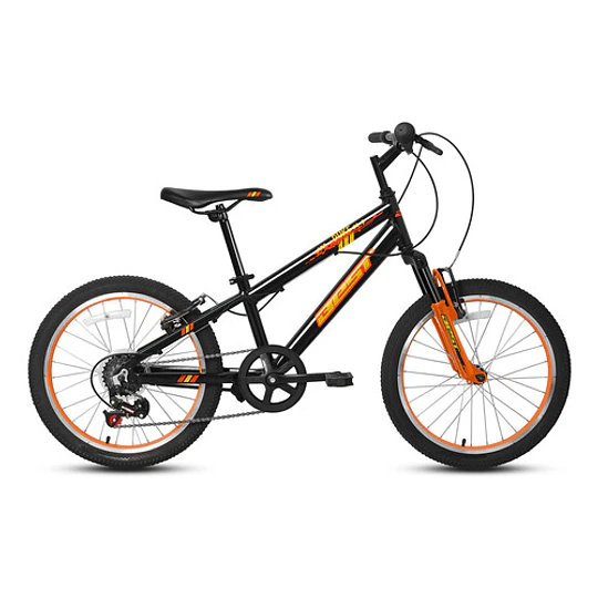 Bicicleta Best De Niño Duke Aro 20 Gris/naranja