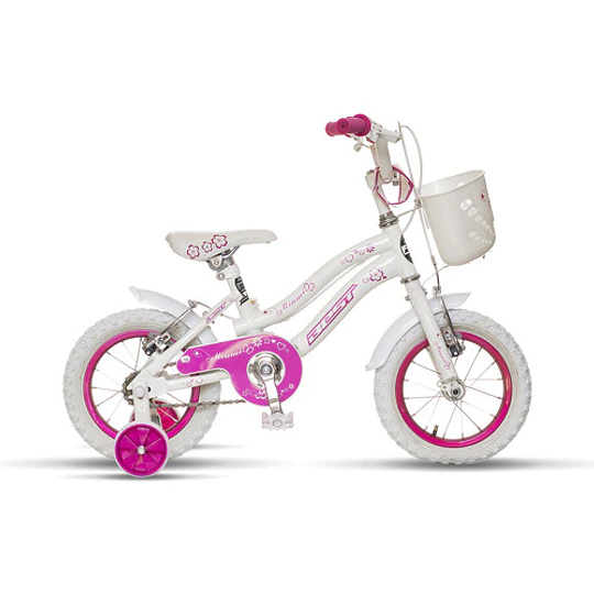 Bicicleta Best De Niña Miami Aro 12 Blanco