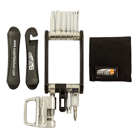 Multiherramienta 18 En 1 Super B Tb-fd20 Negro/plata