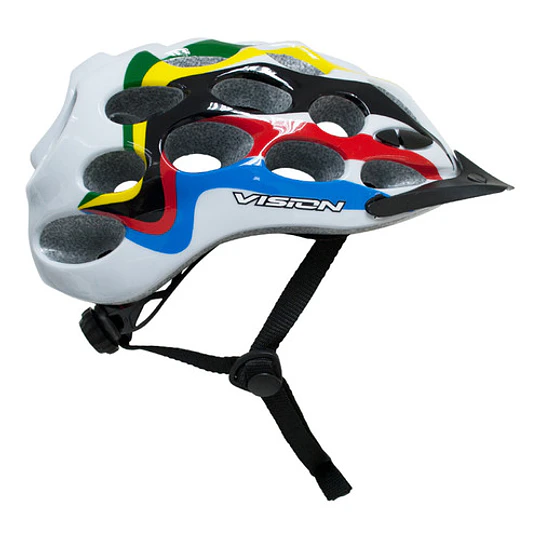 Casco Para Adulto Vision W228 Talla L Blanco/multicolor