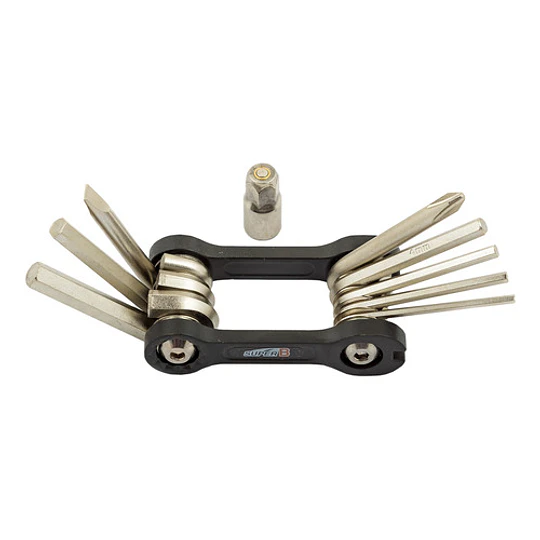 Multiherramienta Allen 10 En 1 Super B Tb-9870 Negro/plata