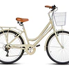 Bicicleta Best De Dama Calidra City Aluminio Aro 26  Crema