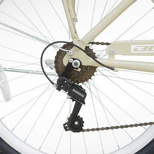 Bicicleta Best De Dama Calidra City Aluminio Aro 26  Crema