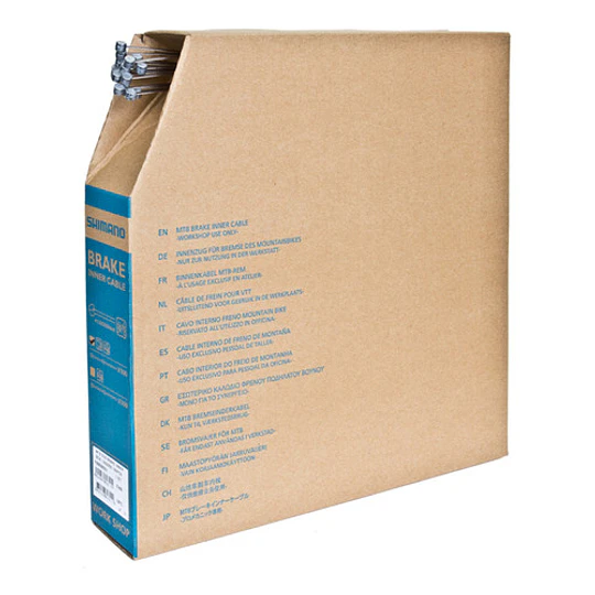 Cables De Freno Shimano 1.6 X 2050 Mm, Caja De 100 Uds.